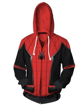Load image into Gallery viewer, Marvel 3D Printed The Avengers Spiderman Costume Hoodies Men Superhero Spider Verse Hooded Cosplay Sweatshirts Casual Tops